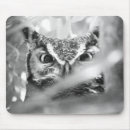 Search for horned owl mousepads Bird