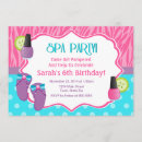Search for spa 5x7 invitations Girl