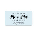 Search for blue wedding return address labels Script