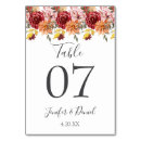 Search for fall leaves numbers table table cards Botanical floral