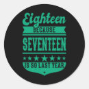 Search for 18 year old stickers Vintage