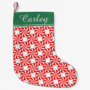 Search for candy stripe christmas stockings Green