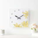 Recherche de jaune pâle horloges Floral