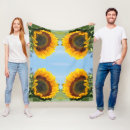 Search for sunflower blankets Blue