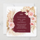 Search for boho burgundy wedding invitations Botanical