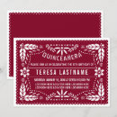 Search for red white quinceanera invitations Flowers