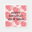 Recherche de motif rose serviettes Anniversaire heureux