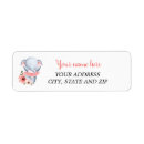 Search for pink elephant return address labels Elephants