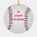 Search for baseball coach ornaments Team
