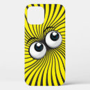 Search for yellow eyes iphone cases White