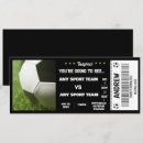 Search for soccer ticket invitations Gift