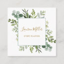 Search for foliage business cards Eucalyptus