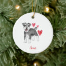 Search for mini ornaments Miniature schnauzer