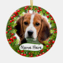 Recherche de beagles ornements Noël de chien