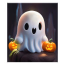 Search for cute cartoon pumpkin art Ghost