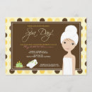 Search for spa day bridal shower invitations Massage