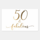 Search for years rectangle stickers 50th birthday
