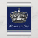 Search for royal king baby shower invitations Blue