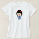 Recherche de poupée kokeshi tshirts Mignon