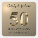 Search for 50th anniversary envelope seals Golden