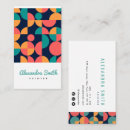 Recherche de motif géométrique coloré cartes visite Professionnel