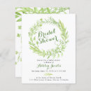 Recherche de watercolor bridal shower invitations Vert