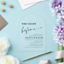 Search for modern rehearsal dinner invitations The night before