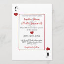 Search for king and queen of hearts invitations Red