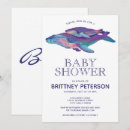 Recherche de whale baby shower invitations Moderne
