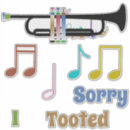 Search for colourful musical notes stickers Fun