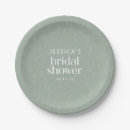 Search for rustic bridal shower plates Sage green