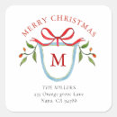 Search for monogrammed address stickers Initial