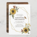 Search for sunflowers christening invitations Girl