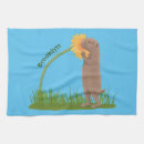 Recherche de chiens mignons cuisine linges Illustration