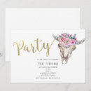 Search for boho cow skull invitations Modern