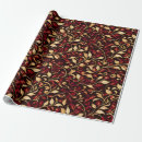 Search for burgundy and gold christmas wrapping paper Modern