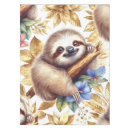Search for sloth tablecloths Watercolor