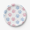 Search for paw print paper plates Pink