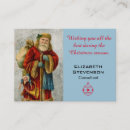 Search for best wishes business cards Santa claus