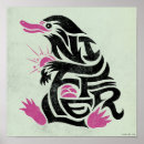Recherche de bêtes fantastiques posters Typographie