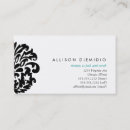 Search for damask business cards Flowers