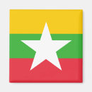 Recherche de la birmanie magnets Drapeaux du monde