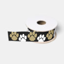 Search for paw print ribbon Gold