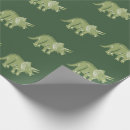 Search for triceratops wrapping paper Dinosaur
