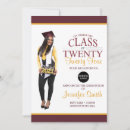 Search for maroon graduation invitations Gold