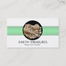 Search for rocks and minerals business cards Crystals