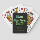 Search for happy new year playing cards Green