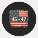 Search for vintage american flag stickers President