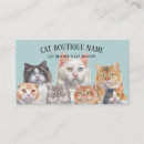 Recherche de cat business cards Toiletteur