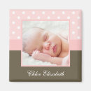 Recherche de birth announcement magnets Image